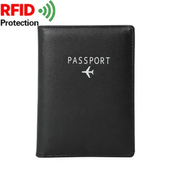 

2019 new men and women wallet anti-degaussing RFID passport this passport multi-function passport bag ID folder