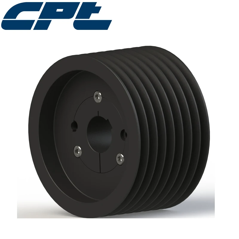 CPT brand belt section SPZ dual v belt pulley, 8 grooves, 144mm outside