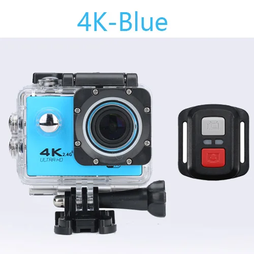 4K-Blue Оригинальная Экшн-камера 4K 30fps 1080P 60fps Full HD Allwinner wifi 2," экран мини шлем Водонепроницаемая Спортивная DV камера - Цвет: 4K-Blue