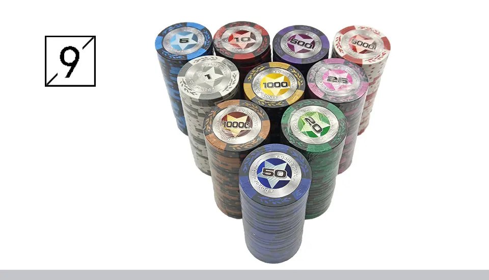 Yernea, 1 шт., 14 г, фишки для покера, набор Baccarat, высококлассный Техасский Холдем, глиняный набор, фишки для покера, качественные фишки для покера