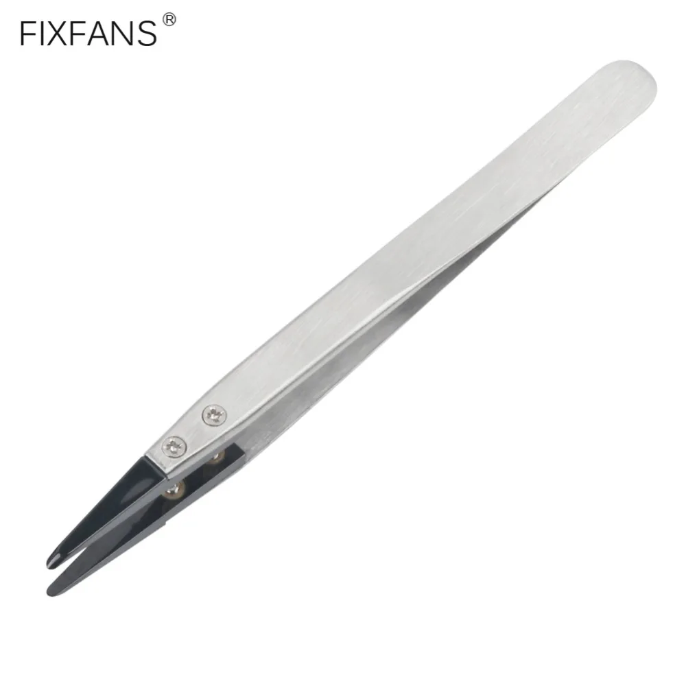 Vape-Ceramic-Tweezers-Round-Edge-Tips-Stainless-Steel-Handle-Soldering-Tool-for-Electronics-Craft-Hobby-Hand-Tool-Phone-Repair