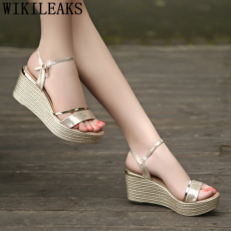 Wedges Shoes For Women Gold Sandals Women Platform Sandals High