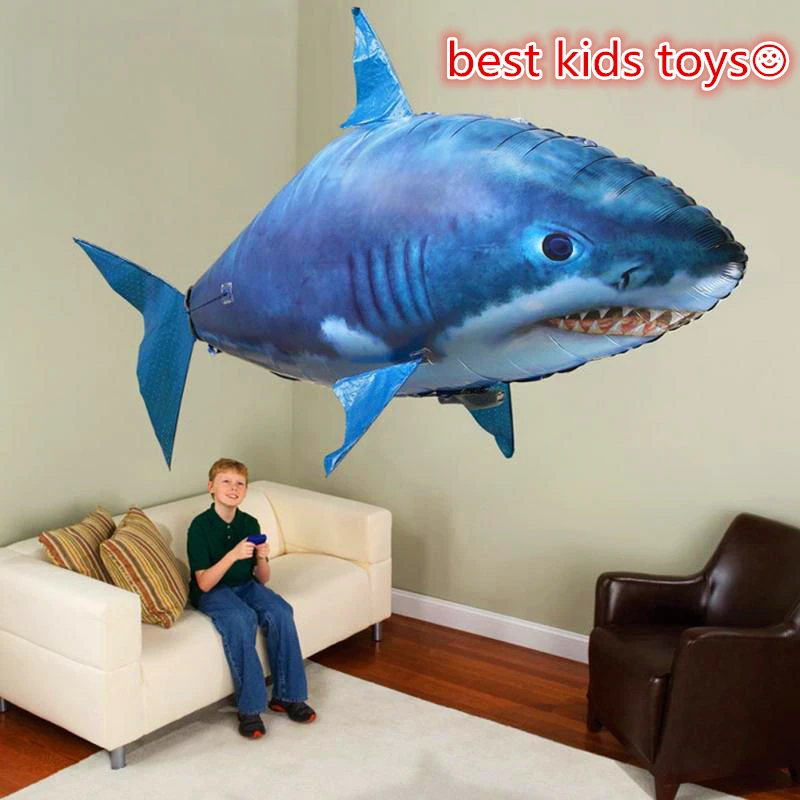 Remote Control Shark Toys Air Swimming Fish Infrared RC Flying Air Balloons Nemo Clown Fish Kids Toys Gifts Party Decoration