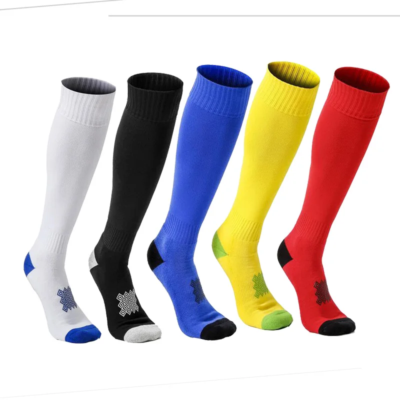 5 pairs/set Men Outdoor Soccer Socks Silicone Non Slip Long Socks Thick