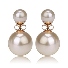 Флагманской модели односторонний плакат жемчужные серьги можно носить Двусторонняя серьги Разноцветные 24 шт./лот