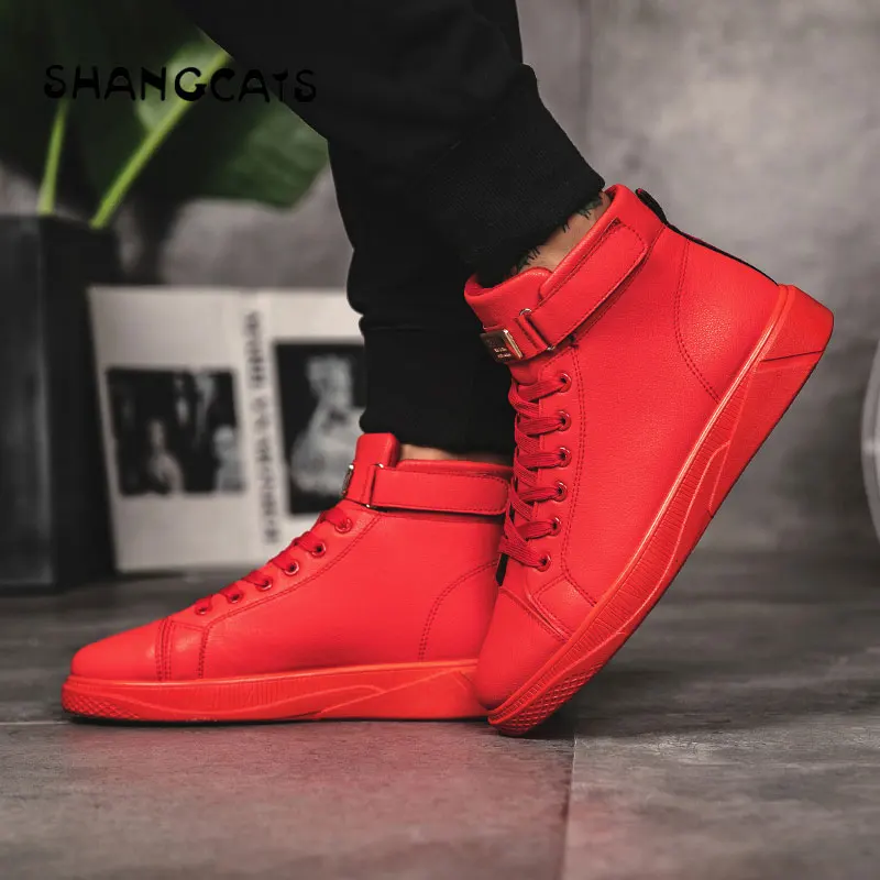 Trend 2018 Men's Vulcanized Shoes Black High Top Lace-up Autumn Winter Casual Canvas Shoes For Men Boys Sneakers Without Lace Trend 2018 Men's Vulcanized Shoes Black High Top Lace-up Autumn Winter Casual Canvas Shoes For Men Boys Sneakers Without Lace