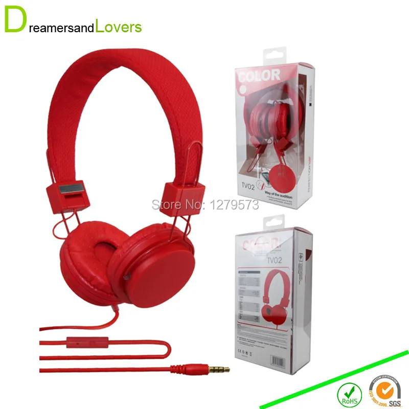 

MERRISPORT Foldable Stereo wired Headphones High Performance for iPhone 6 6S,Samsung , Android Phones and Tablets Red