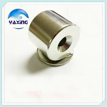 

Mini magnet 3pcs 25x20mm hole 6mm Strong Magnet ring Countersunk Rare Earth Permanent Neodymium magnet free shipping