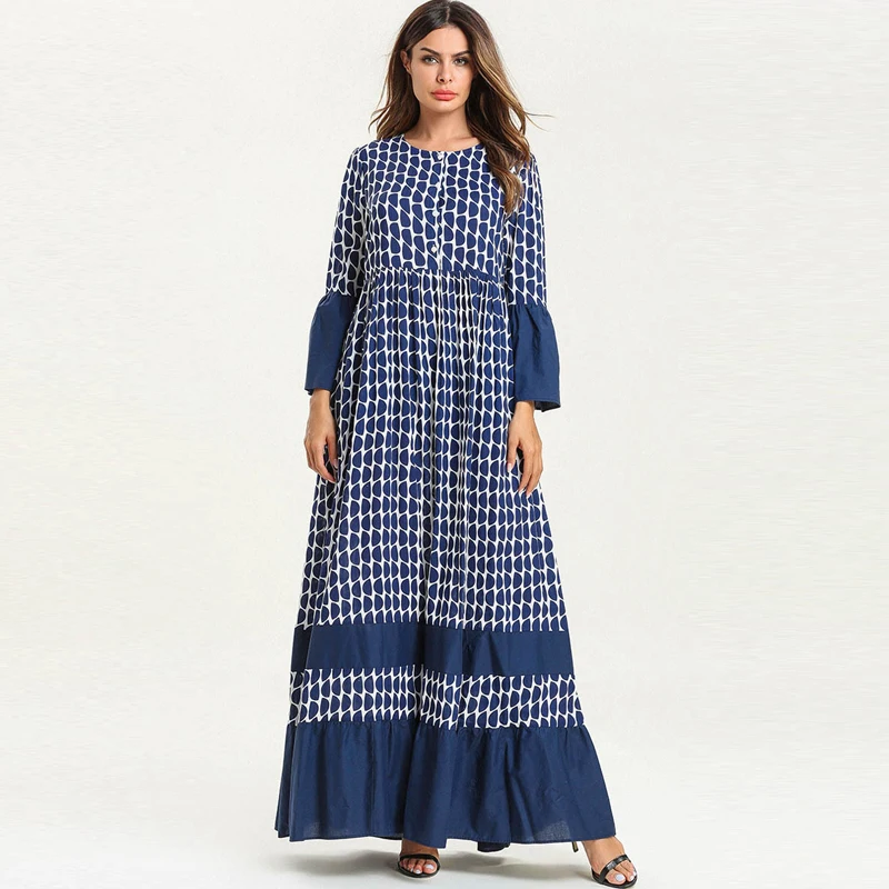 Большие размеры Vestido женский Восточный халат abaya мусульманская одежда для Дубай мусульманское платье хиджаб Caftan арабские платья Рамадан Elbise одеяние мусульмане Longue