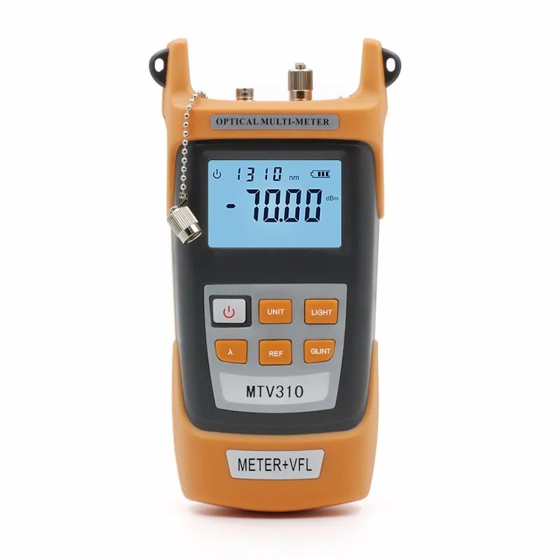 All IN ONE Fiber optical power meter 70 to +10dBm and 10mw 10km Fiber