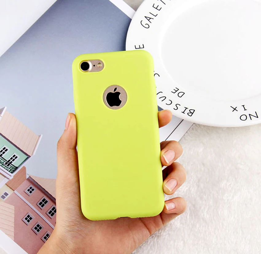 Супертонкий силикон чехол для iPhone 6 6s 6 plus 4,7 5,5 ''Lanzero яркие цвета, мягкий тонкий Ясно куртка shell марки телефона чехол