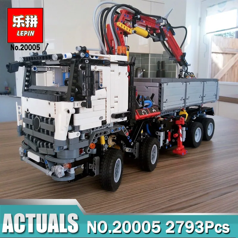 

Technic 20005 Building Block Bricks Truck Compatible Legoing Technic 42043 Mercedes Arocs Power Function Toys