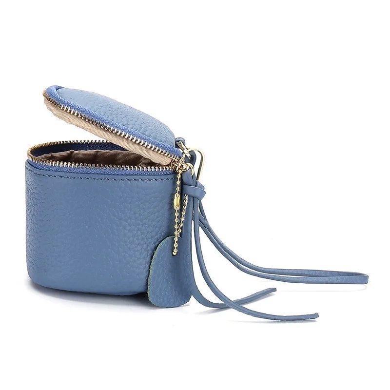 

2019 Woman Purse Bucket Bag Cow Leather Small Tweezer Bag Women's Hand Bag Lipstick Bag Coin Bag Personality Wallet Change Purse