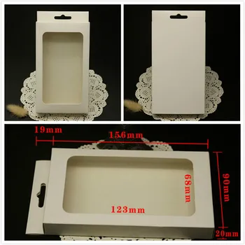 

Universal No Print White Kraft Brown Paper Retail Package Box Boxes For Iphone 11 8 7 Plus 4.7 5.5 5.8 6.5 Inch Case Cover