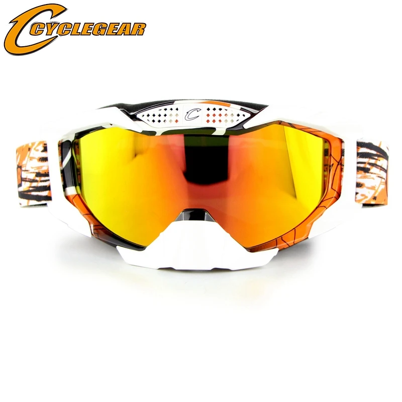 5 цветов шлем защитные очки для мотокросса мотоциклетные очки гоночные очки Gafas Cyclegear CG07 - Цвет: Orange Color