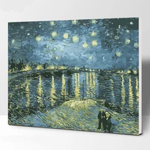 Нил пейзаж DIY живопись по номерам ручная роспись маслом гостиная домашнее произведение искусства, Декор настенный 40*50