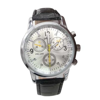 

Practical Watches, Men's Watch New Luxury Fashion Crocodile pattern PU Leather Mens Analog Watch Watches