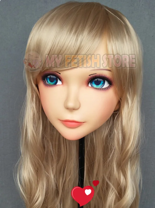 Mei-02) Женская милая девочка Смола половина головы кигуруми маска с BJD глаза в стиле японского аниме маска Лолиты кроссдресс кукла