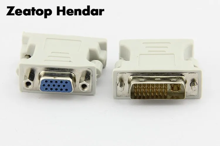 DVI-I 24+5 Pin Male To HD15 Pin VGA Female Adapter Convertor M to F DVI I to VGA
