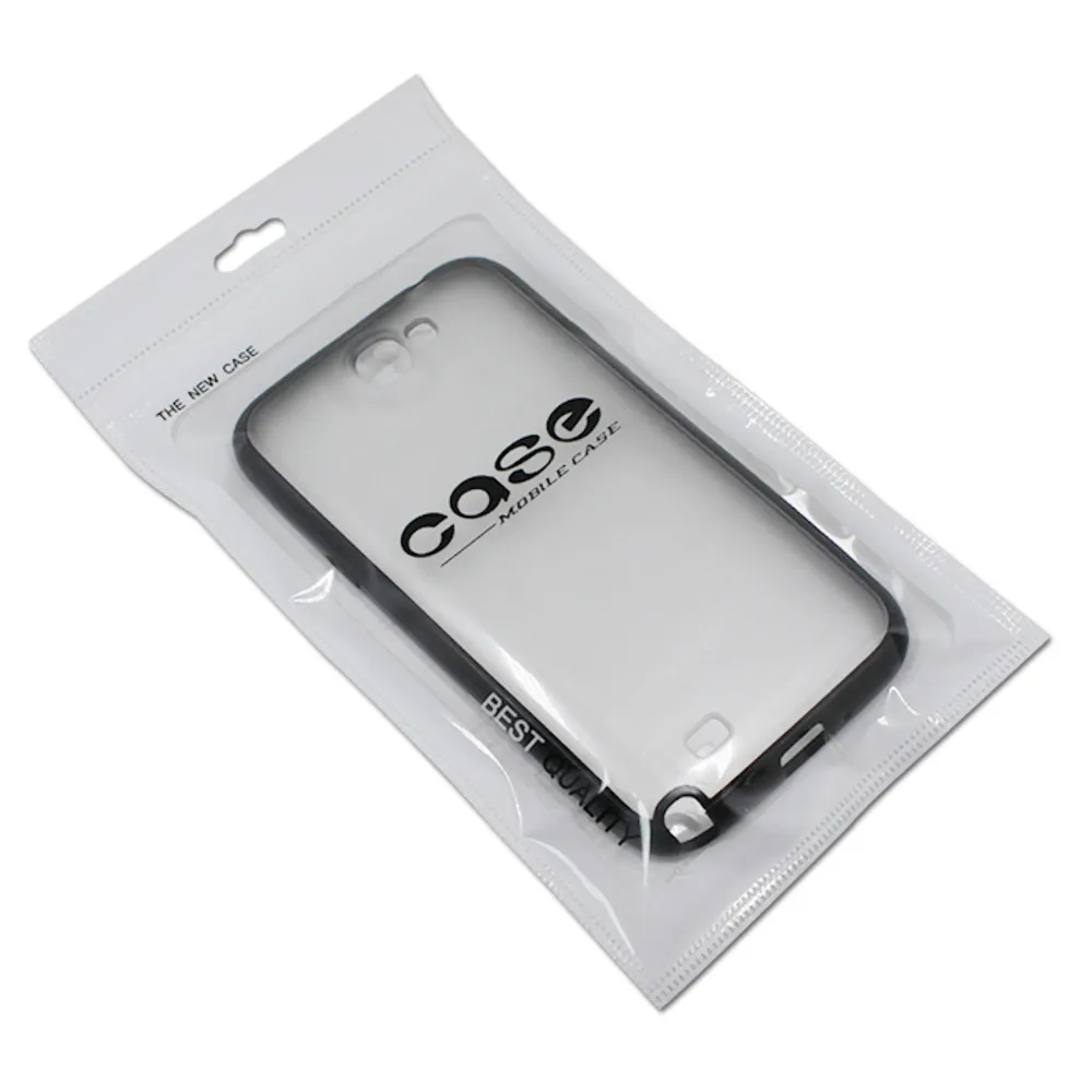 

100Pcs/Lot Yellow/White Phone Case Packing Bags With Euro Hang Hole Zip Lock Case Packing Pouches For iPhone 7 7plus New Style
