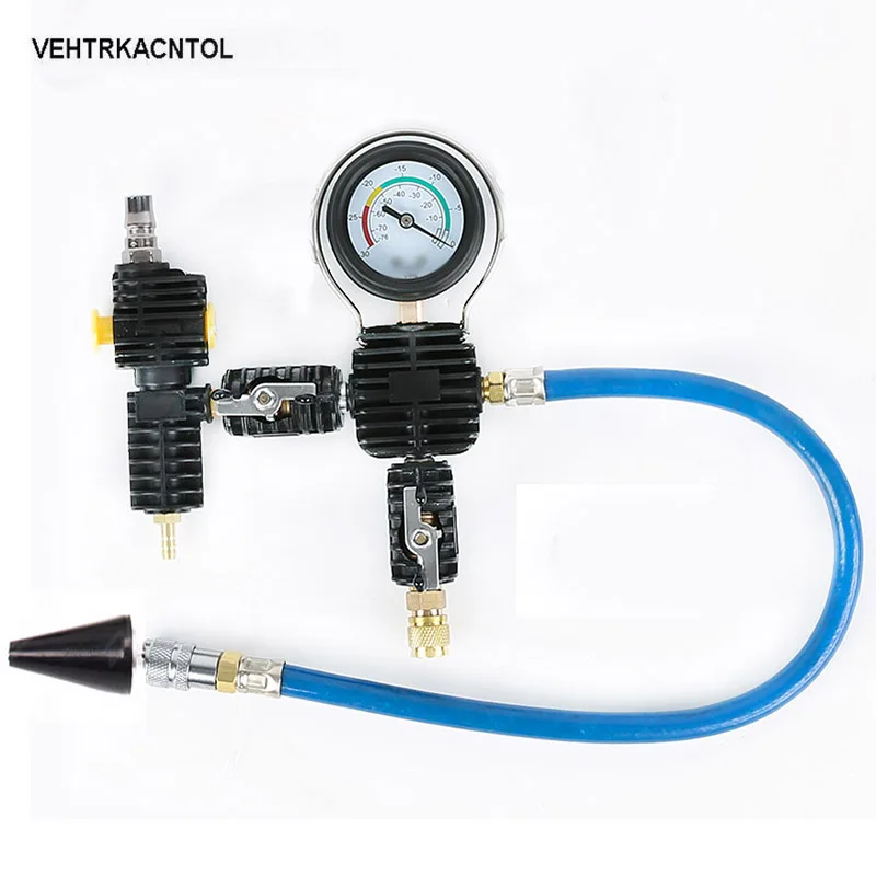 

VEHTRKACNTOL Auto Car Radiator Vacuum Purge Pump Cooling System Purge Refill Tool Cooling System Leakage Detector