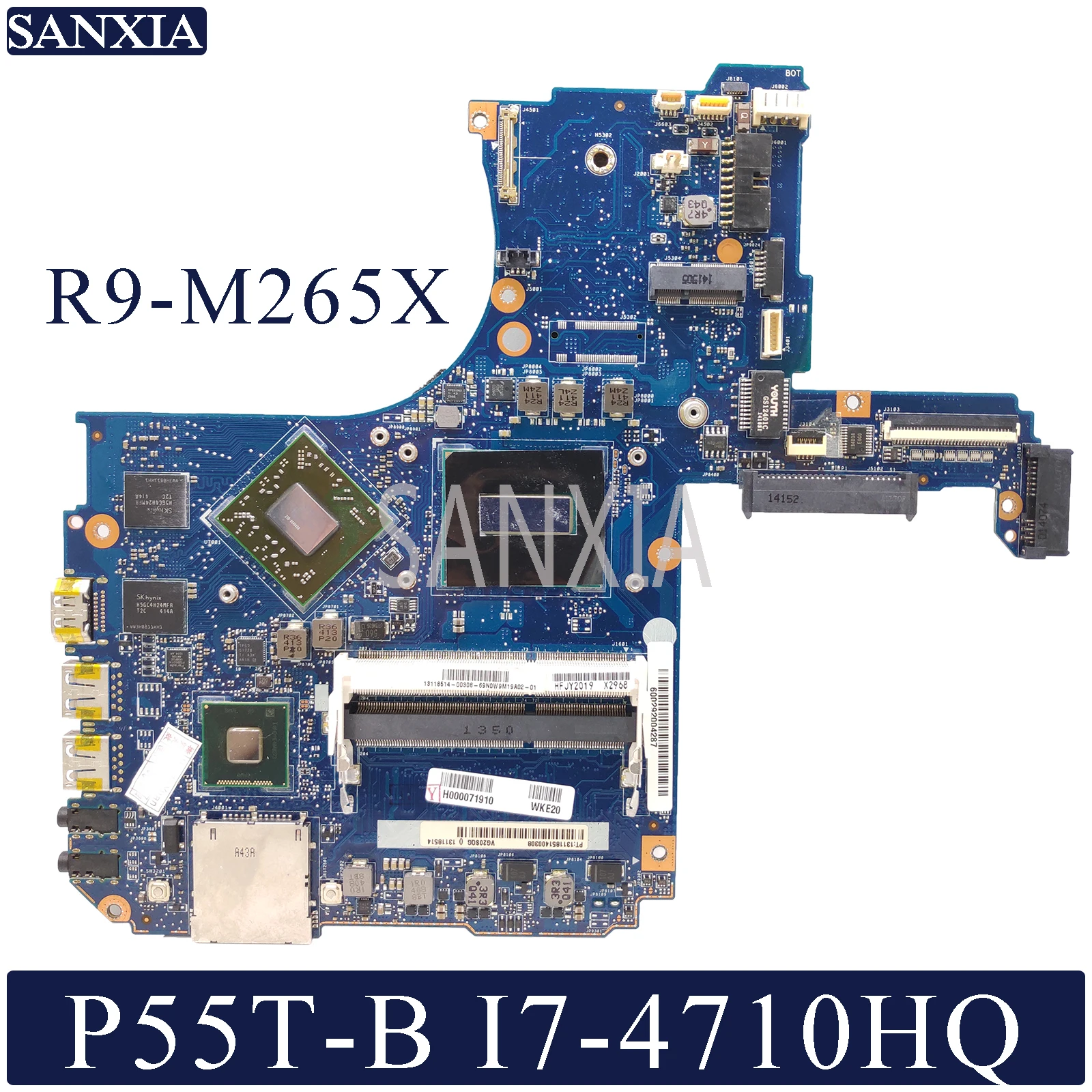 Дешево Kefu VG20SQG 20CQG материнская плата для ноутбука Toshiba Satellite P55T B P50 B оригинальная материнская плата I7 4710HQ 4720HQ R9 M265X