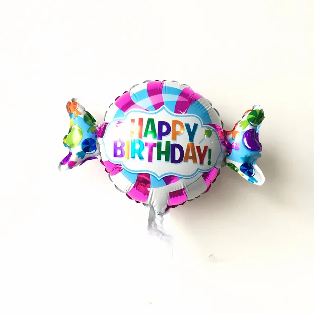 1pcs Mini Candy aluminum Balloon happy Birthday foil balloon birthday Party Cartoon Decoration Helium Inflatable Foil Balloons