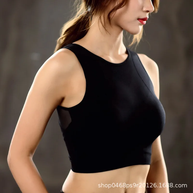 

2019 Women Wirefree Padded Yoga Bra Seamless Sports Yoga Bras Gym Fitness Running Yoga Tank Tops Underwear Athletic Vest