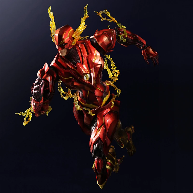 PLAY ARTS KAI DC Comics Justice League The Flash PVC Action Figure Collectible Model Kids Toys Doll