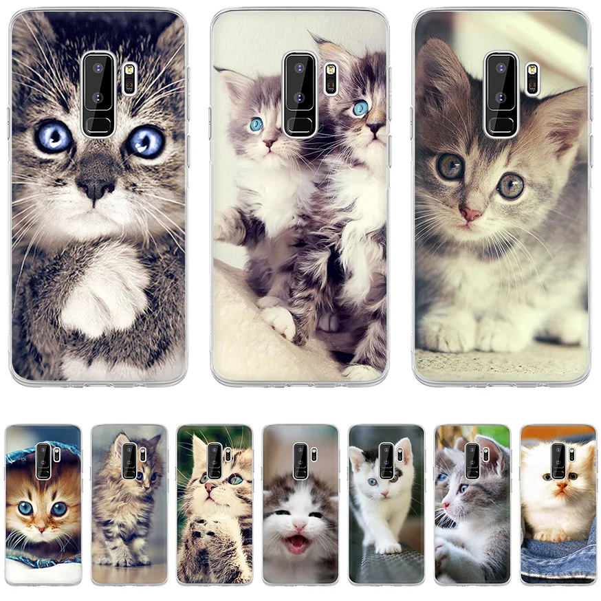 Desxz Cat Phone Case For Samsung GALAXY J3 J1 J2 J5 J6 J7 Prime Hard Cover Protection | Мобильные телефоны и аксессуары