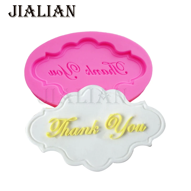 Силиконовая форма для украшения торта с надписью Thank you|baking accessories|silicone mouldsugar craft |