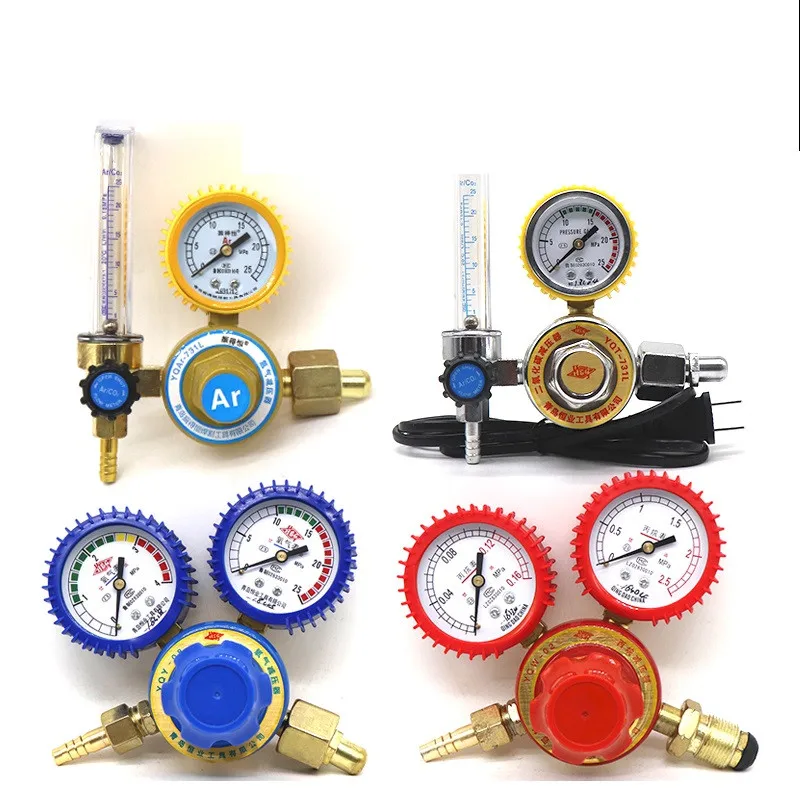 

Shockproof Oxygen/Acetylene/Propane/Carbon dioxide/Nitrogen/Argon Gauge Gas Meter Welding Regulator Gauge Pressure Relief Gauge