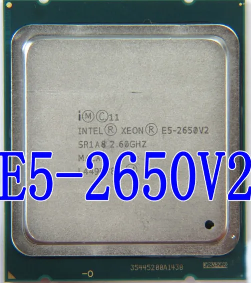cpu for gaming pc Intel Xeon Processor E5-2650 V2 E5 2650 V2 CPU 2.6GHZ LGA 2011 SR1A8 Octa Core Desktop processor e5 2650V2 can work cpu processor