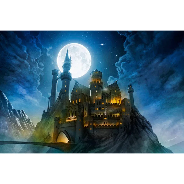 5d Diy Diamond Embroidery Hogwart Magic Castle Cross Stitch Full Square Round Diamond Painting Puzzle Home Decorationszp 1498 Diamond Painting Cross Stitch Aliexpress