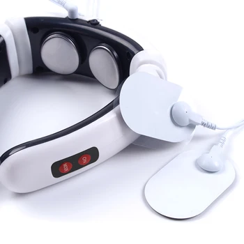 

Neck Massager Far Electric Pulse Back Infrared Heating Pain Relief Health Care Relaxation Tool Intelligent Cervical Massager