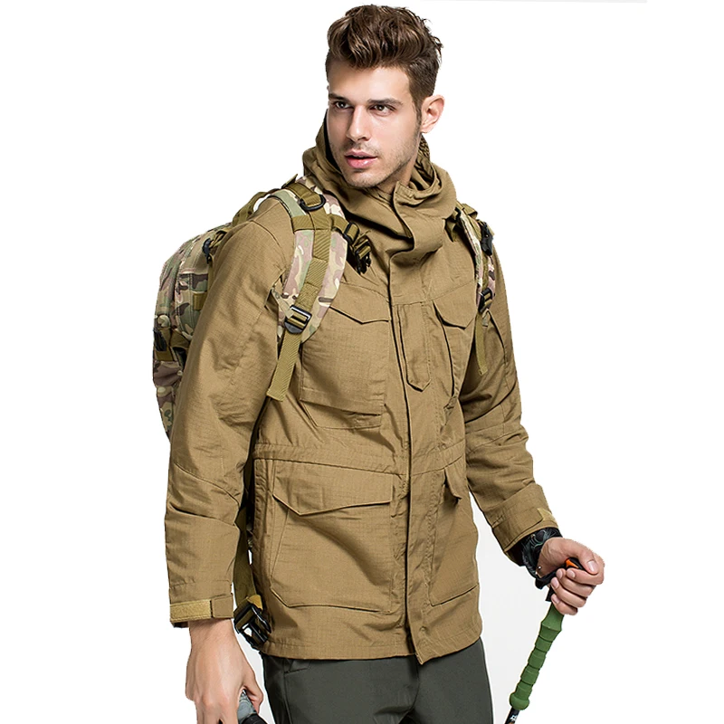 

2018 Mens Waterproof Windproof Outdoor Sports Jackets Light Weight Breathable Hiking Camping Jackets For Men Free Shipping A010