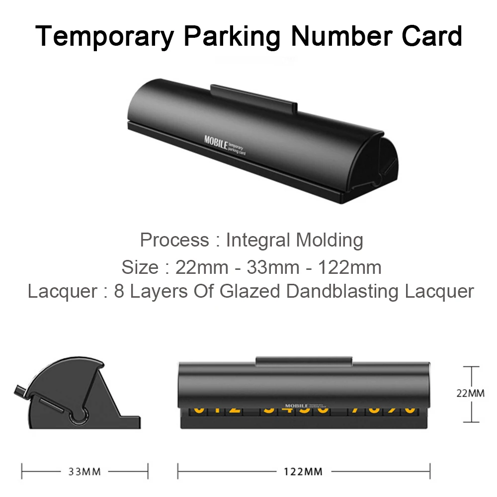 Автомобильная номерная табличка для парковки, наклейка на карту, автомобильный временный номер телефона, скрытый автомобильный Стайлинг, мобильный авто мобильный телефон, номер карты, переключатель