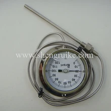 0-120C капиллярный биметаллический термометр SS 304 чехол