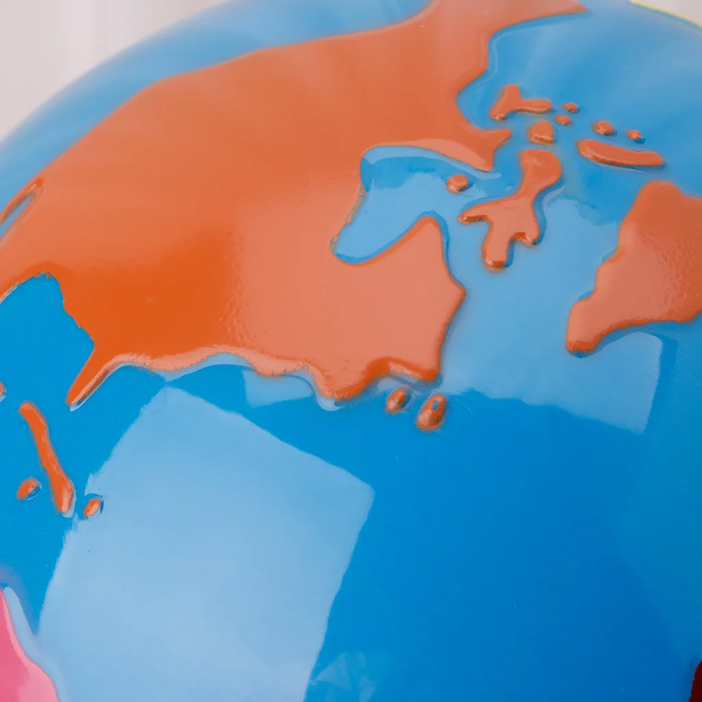 Монтессори geogy материал Глобус частей мира детская игрушка для раннего развития