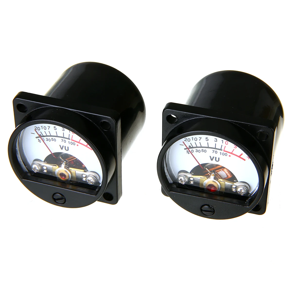 

2pcs Mayitr 10-12V Analog VU Panel Meter Regulator 500UA Warm Back Light Recording + 1pc Driver Module + 1pc Cable