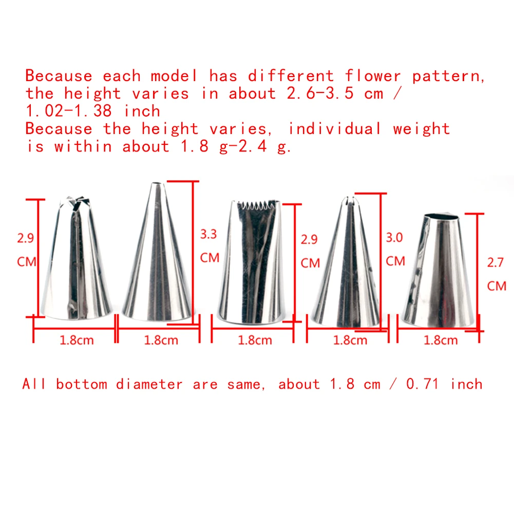42 шт. Набор насадок из нержавеющей стали для выпечки кондитерских изделий инструмент-крем для украшения торта советы для украшения кухонного торта инструмент для украшения кондитерских изделий