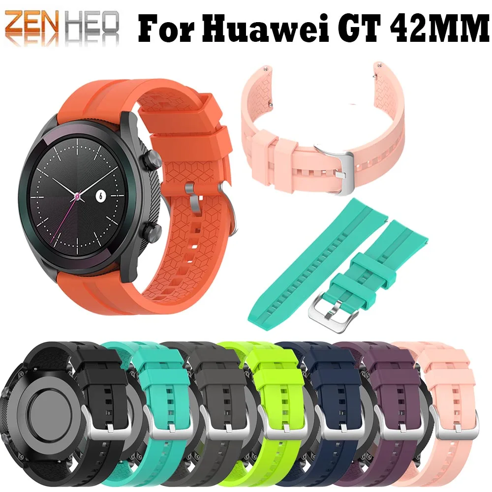 

Smart Watch Band For Huawei Watch GT 42mm Strap Silicone Sports Bracelet For Huawei Smart Watch GT Elegant Edition Wrist Straps