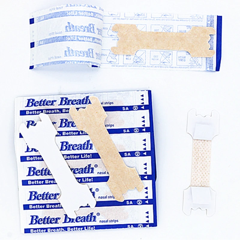 200 шт/партия(66x19 мм) стоп храп носовые полоски большой размер дышащие правильные полоски уменьшить храп носовые заторы легче спеть