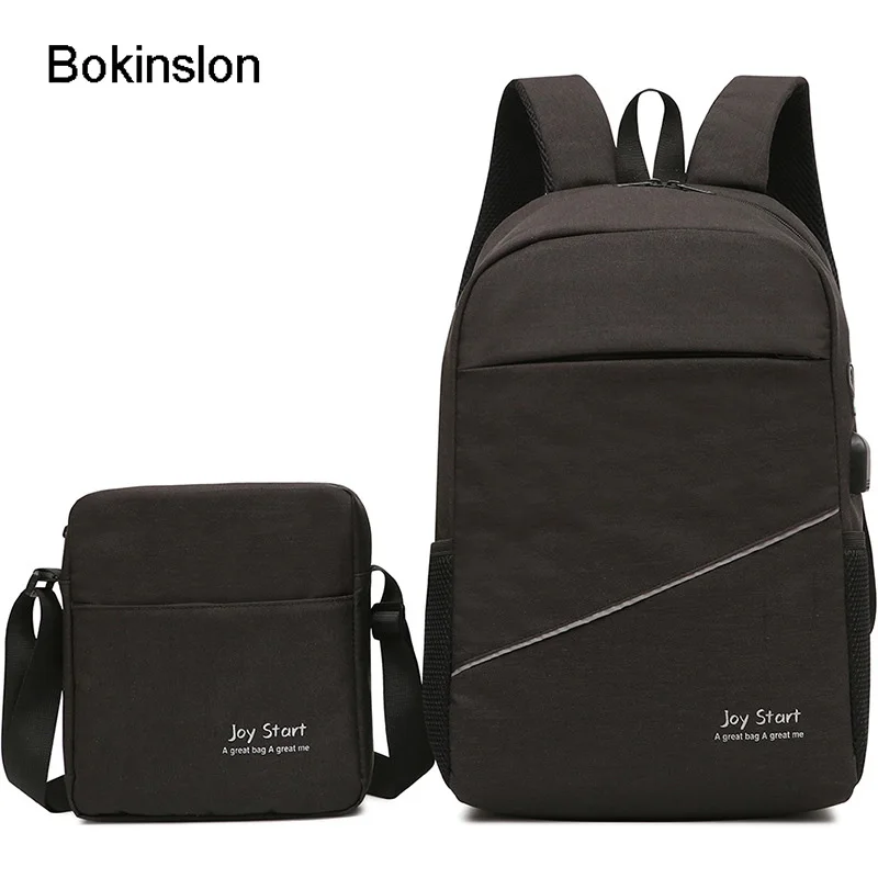 

Bokinslon Girls Travel Backpack College Wind Fashion Canvas Backpacks Bags Womens Casual Multifunctional Female Backpack Unisex