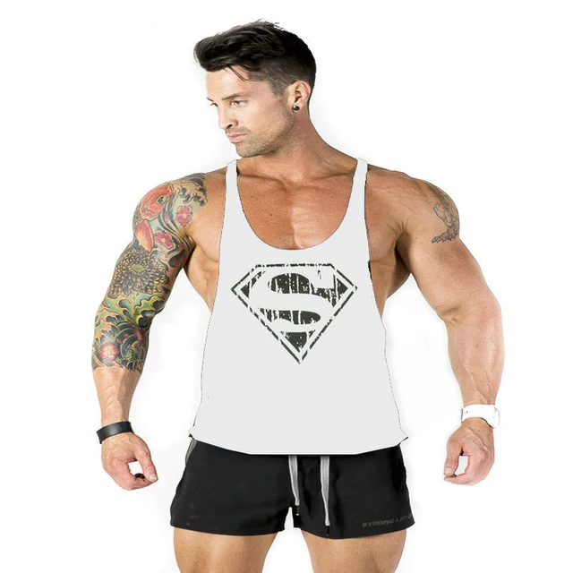 bodybuilding!Professional fitness Tank tops cotton vest paragraph