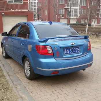 

High Quality ABS Primer Unpainted color Rear Spoiler Fit For Rio Rear Spoiler With LED Light