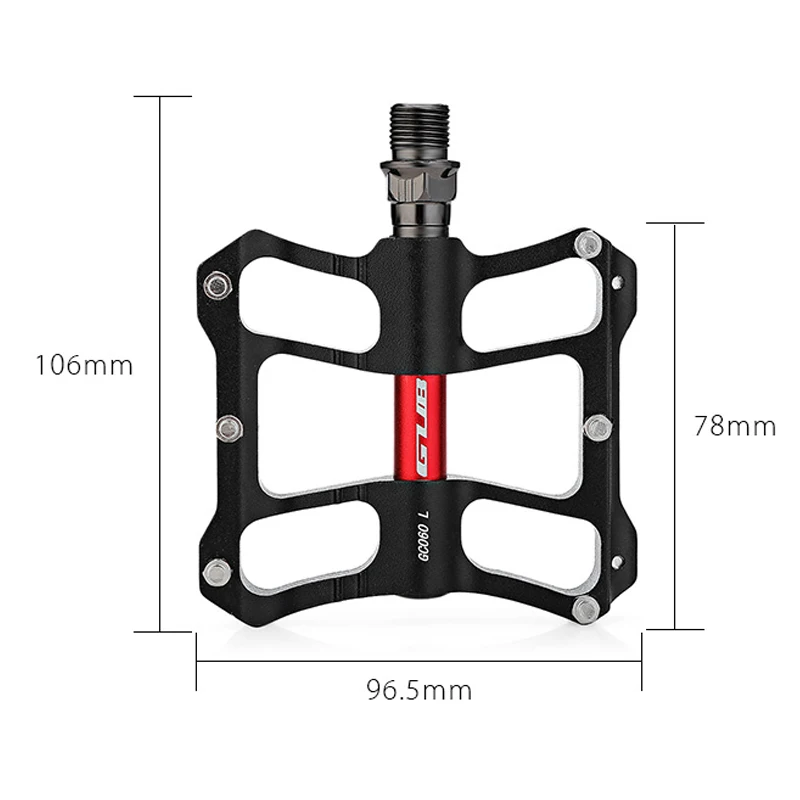 GUB GC060 парные наружные Ультралайт 9/16 дюймов MTB горный велосипедный, алюминиевый сплав противоскользящая педаль для замены