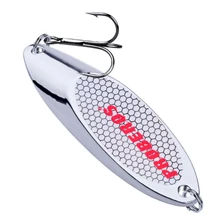1 pçs/lote alta qualidade 6 tamanhos 3g 7g 10g 14g 18g 21g lantejoulas colher de prata isca para iscas pesca mar iscas ferramenta wobblers spinner