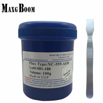

NC-559-ASM 100g Lead-Free Solder Flux Paste For SMT BGA Reballing Soldering Welding Repair No Clean+ESD scraper