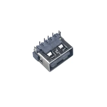 

10 Pcs/Lot Short body Type A Female USB 4Pin Plug Socket Jack Connector Plug Socket with Cover Seat Welding Wire Adapeter